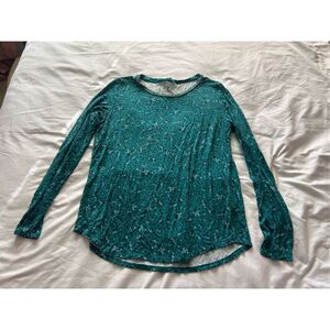WestPort Floral Long Sleeve Shirts Woman’s Size Large